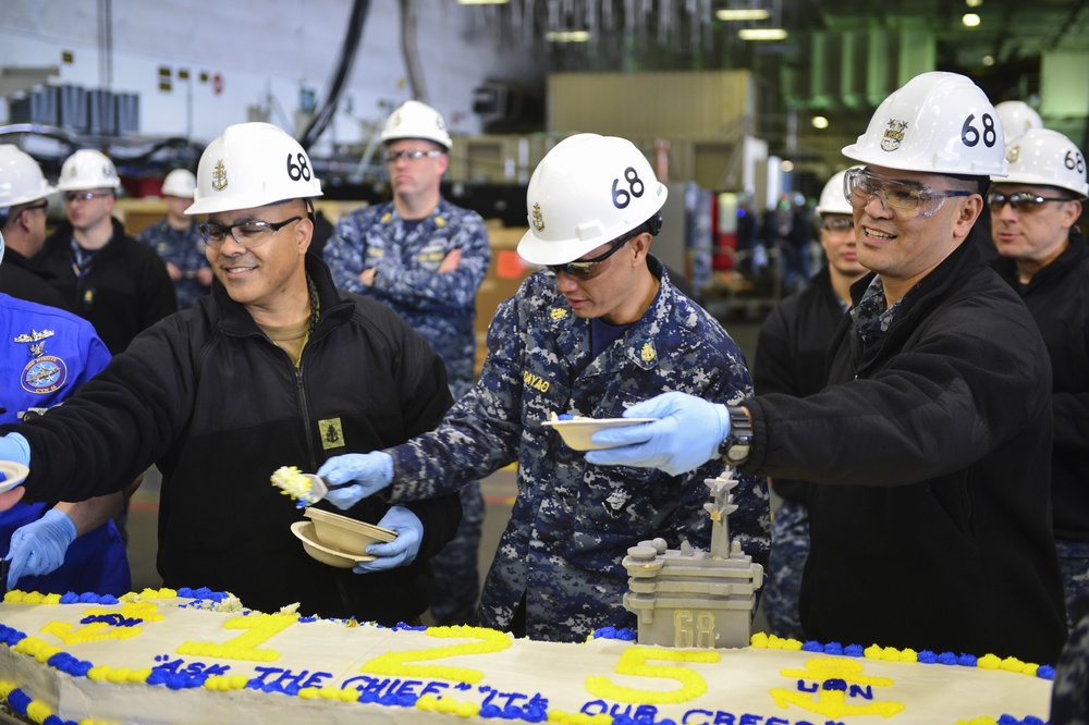 Nimitz Celebrates Chief Petty Officer's Birthday