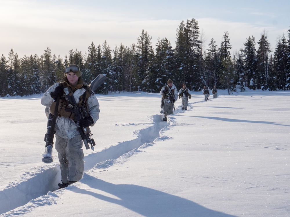 Marines participate in Exercise Winter Sun 18