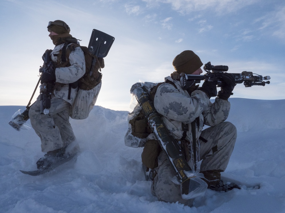 Marines participate in Exercise Winter Sun 18