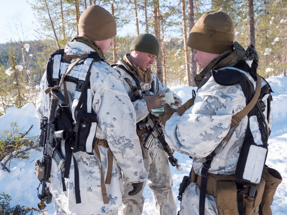 Marines participate in Exercise Winter Sun 18