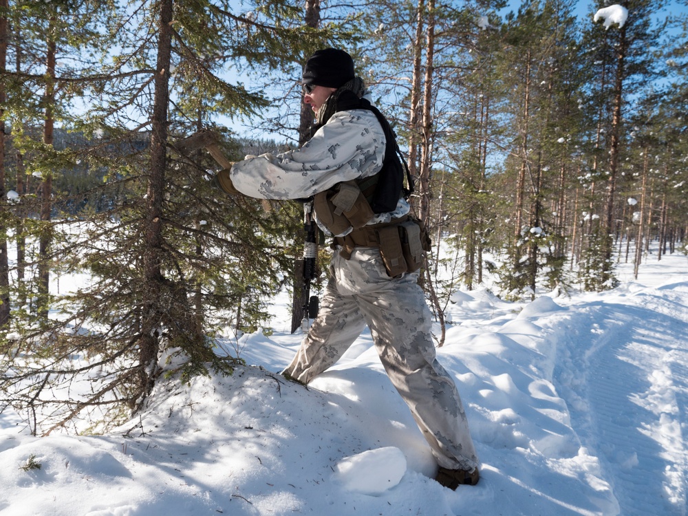 Marines participate in Exercise Winter Sun 18
