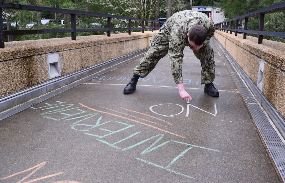 Naval Hospital Bremerton Chalk it up for Sexual Assault Awareness and Prevention