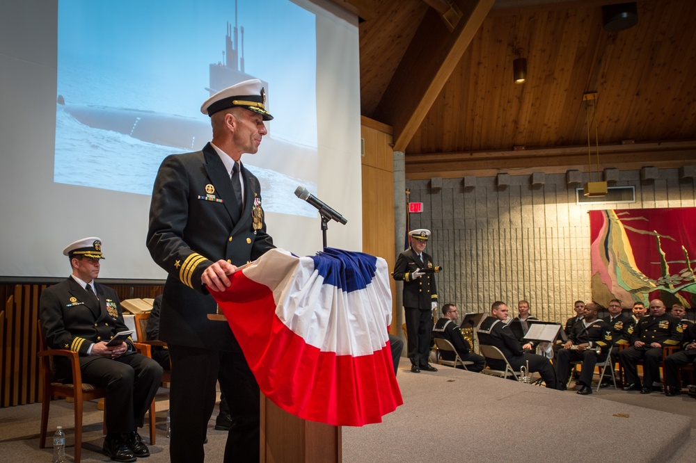 USS Maine (SSBN 741) Blue Conducts Change of Command