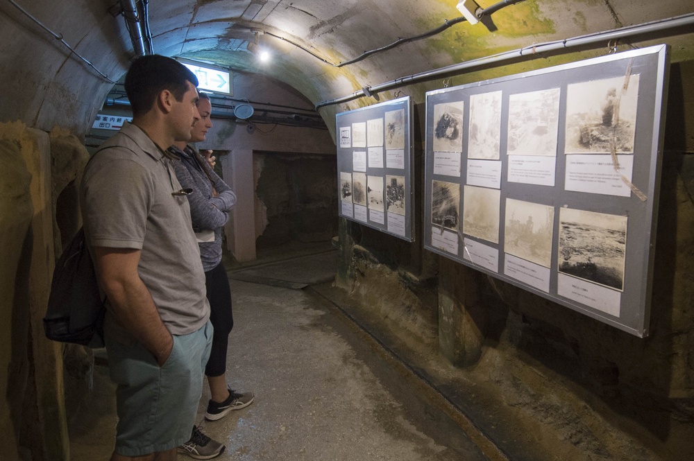 USS Bonhomme Richard Sailors visit Hacksaw Ridge and former Japanese Naval Underground Headquarters
