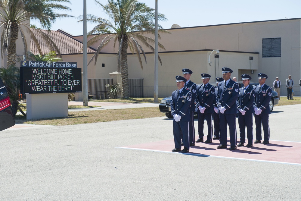 Patrick Air Force Base community welcomes home fallen hero