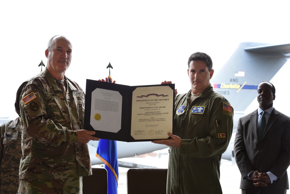 145th Airlift Wing Acceptance Ceremony for C-17 Globemaster III Aircraft