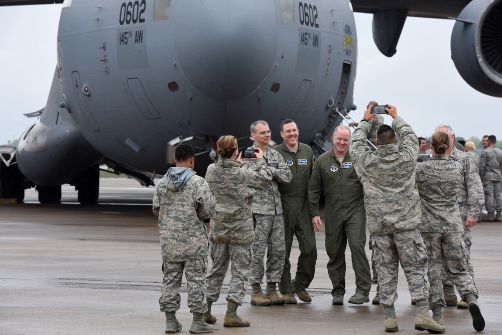 145th Airlift Wing Acceptance Ceremony for C-17 Globemaster III Aircraft