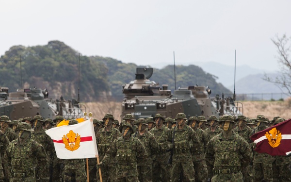 Commander MARFORPAC attends Japan's newest amphib unit inauguration