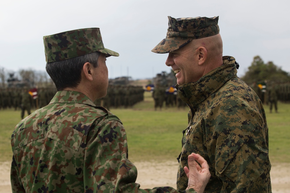 Commander MARFORPAC attends Japan's newest amphib unit inauguration