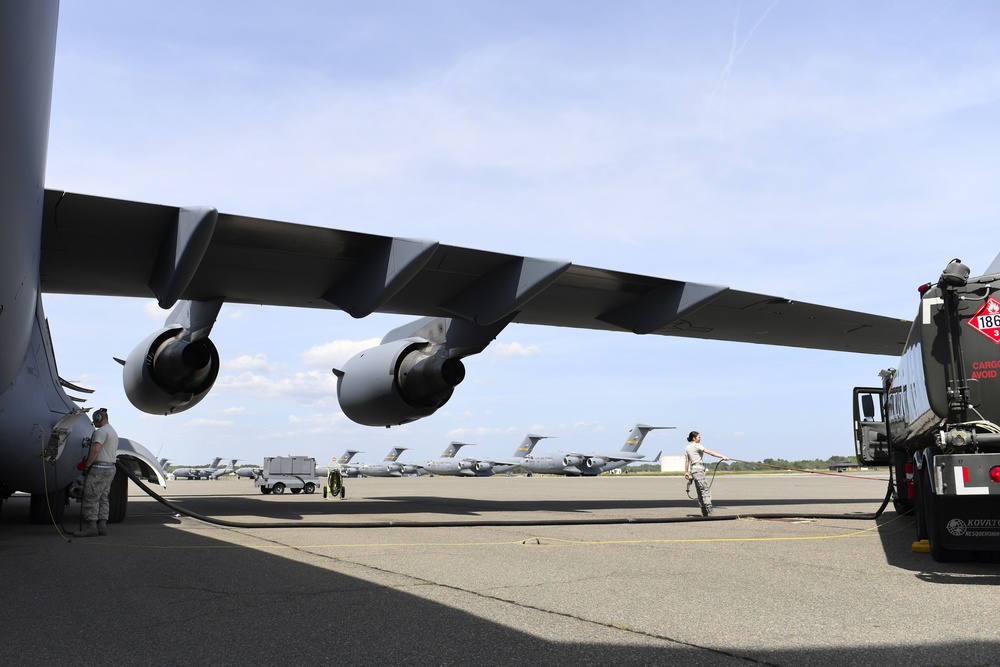 C-17 Globemaster III Starts It's Journey to Charlotte