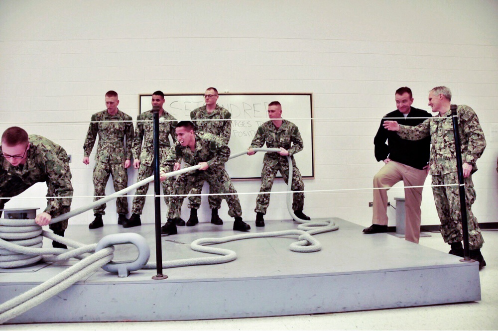 Vice Adm. Sawyer Visits Recruit Training Command