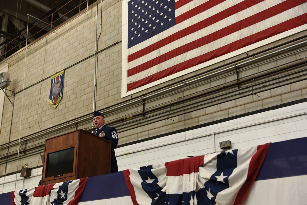 102nd Intelligence Wing welcomes new command chief