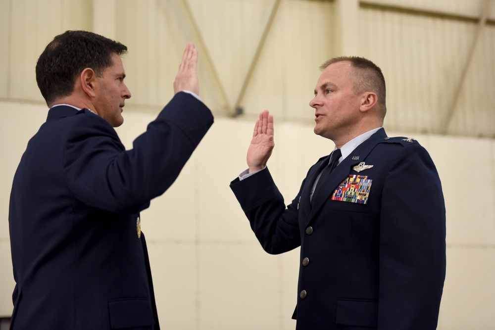 145th Maintenence Group Commander Lt. Col. Gary Dodge promotes to Colonel