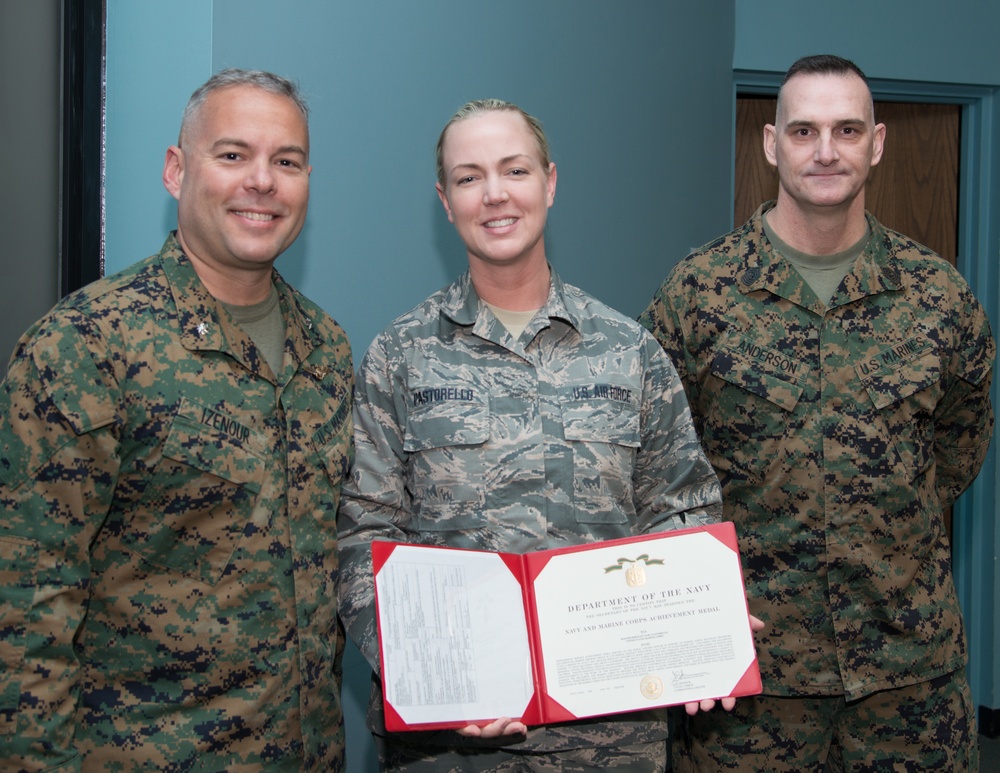 105th Airlift Wing Public Master Sgt. Awarded the Navy and Marine Corps Navy Acheivement Medal