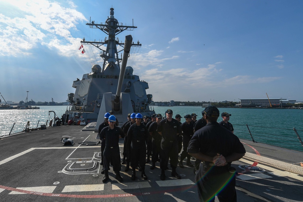 USS Halsey deployment