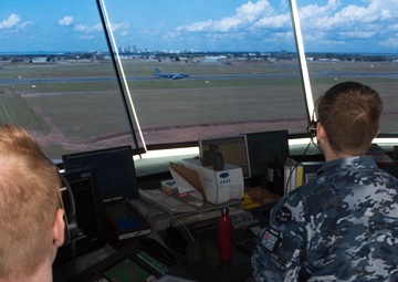 Watchful eyes form the tower