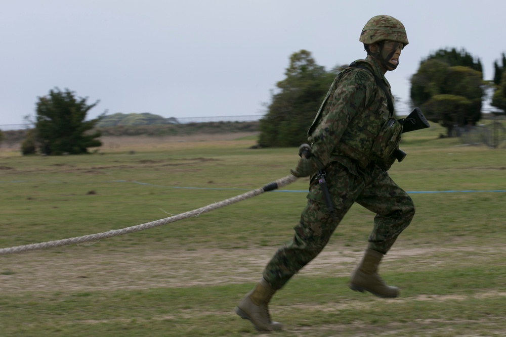 BLT 1/1 Marines work alongside JGSDF during Japanese Amphibious Rapid Deployment Brigade’s unit-activation ceremony