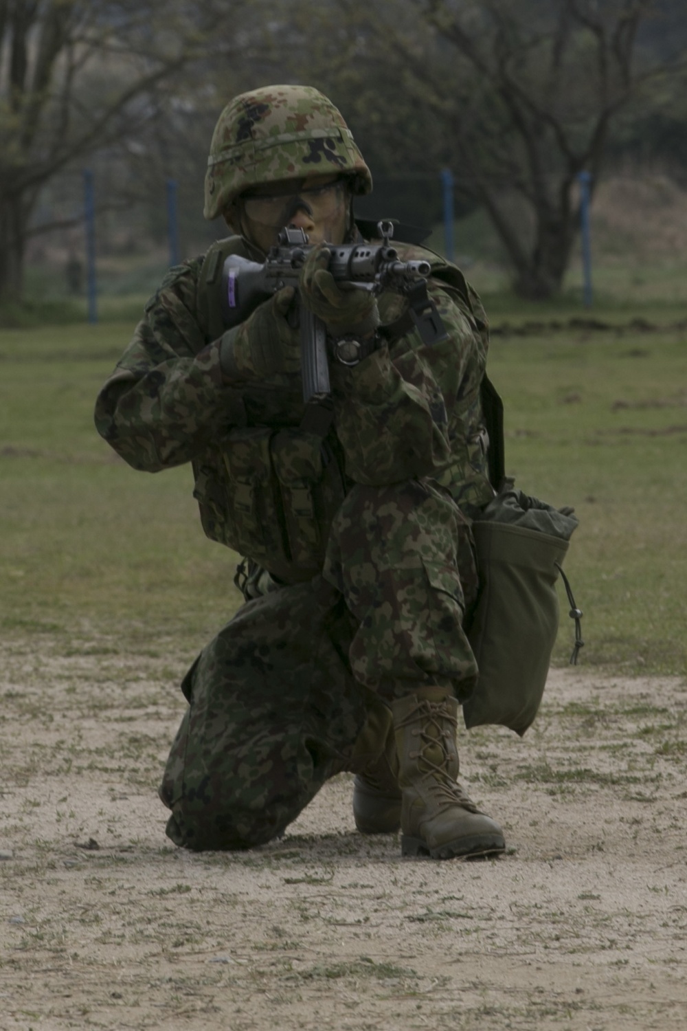 BLT 1/1 Marines work alongside JGSDF during Japanese Amphibious Rapid Deployment Brigade’s unit-activation ceremony