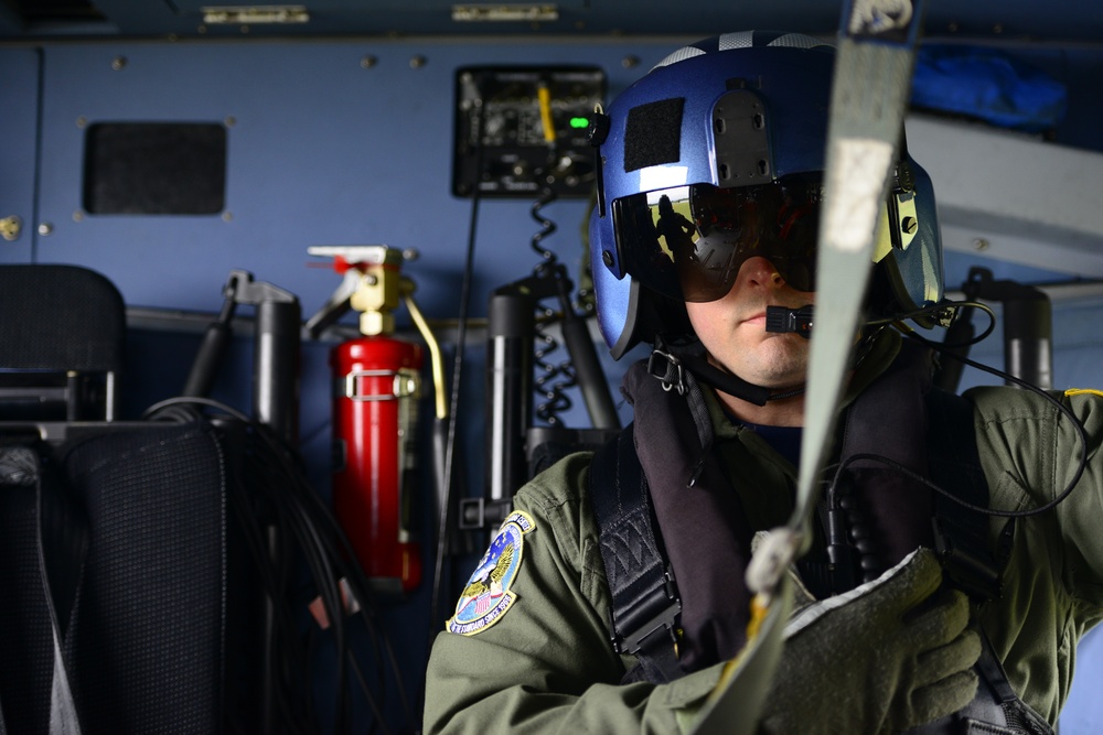 Coast Guard members conduct training