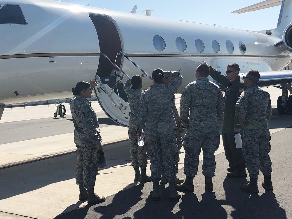 310th Airlift Squadron hosts a squadron tour