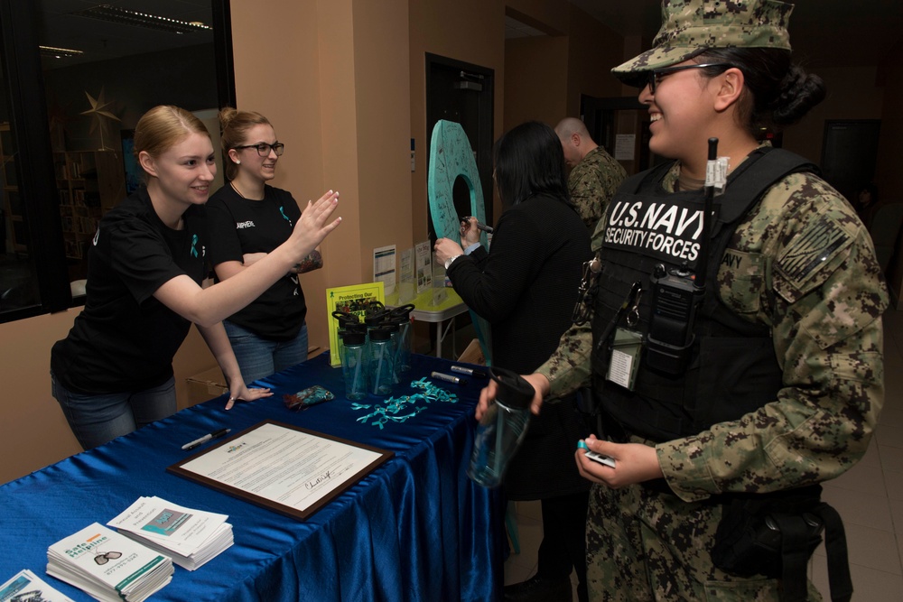 NSF Deveselu Holds SAAPM Proclamation Signing