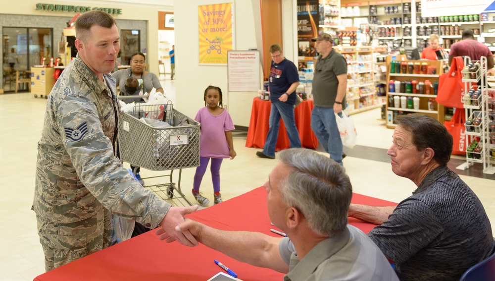 NASCAR driver visits Keesler