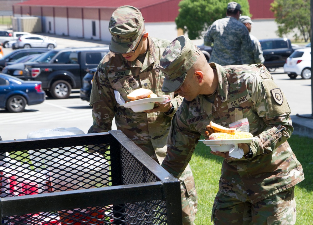 FRG holds cook-out for 321st Civil Affairs Brigade