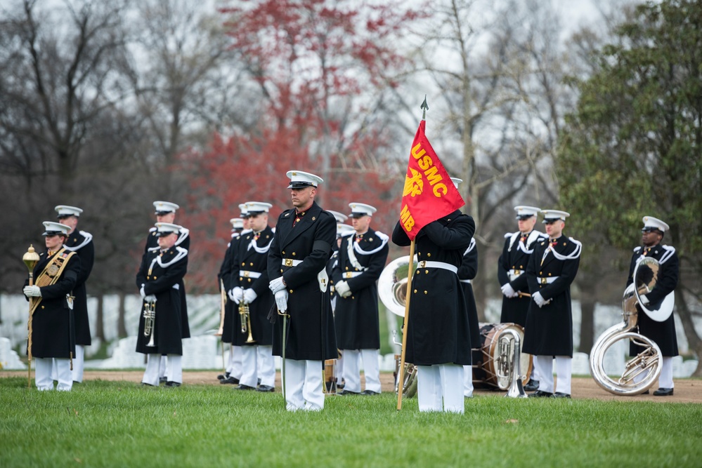Full Honors Repatriation for U.S. Marine Corps Pvt. Edwin W. Jordan in Section 60