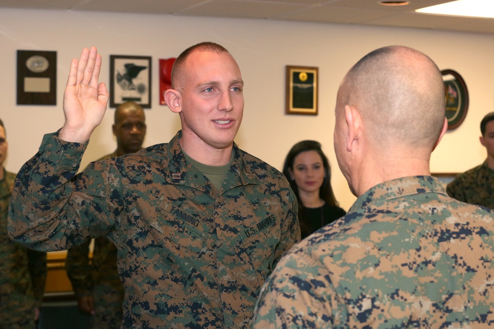 Incoming CBIRF Communications Officer promoted to captain