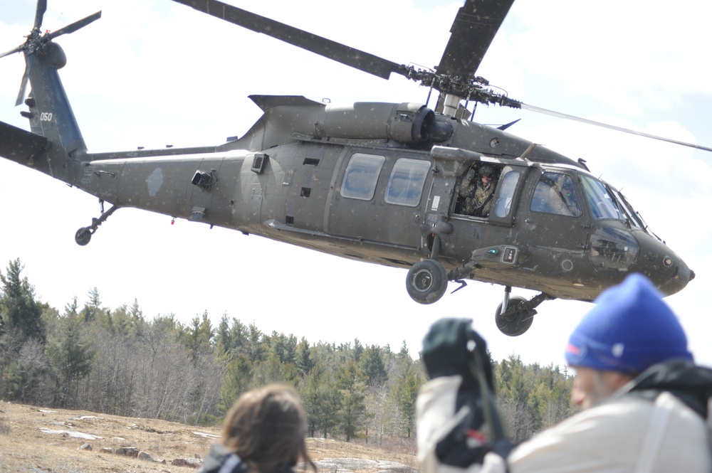 Fort Drum aviators provide local officials with bird’s eye view of Falcon’s Peak exercise