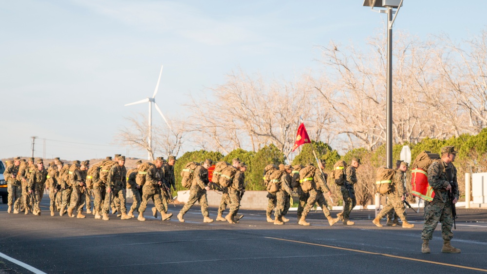 MCLB Barstow Marines tackle conditioning hike