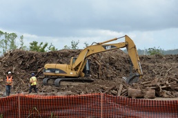 Temporary Debris Reduction Site at Los Alamos, Puerto Rico