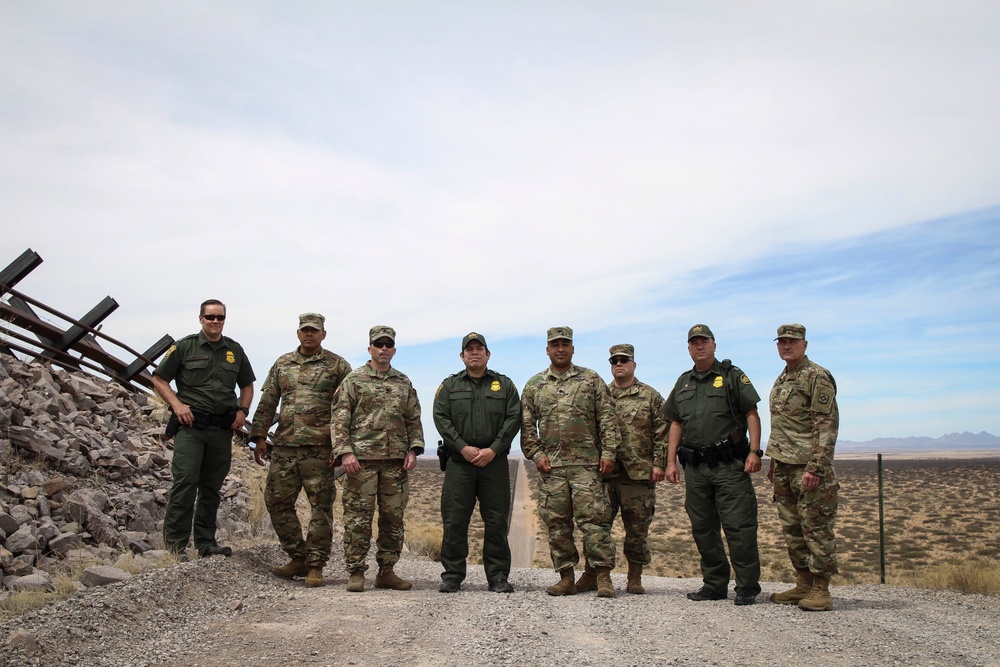 U.S. Border Patrol meets New Mexico Natl. Guard at El Paso Sector