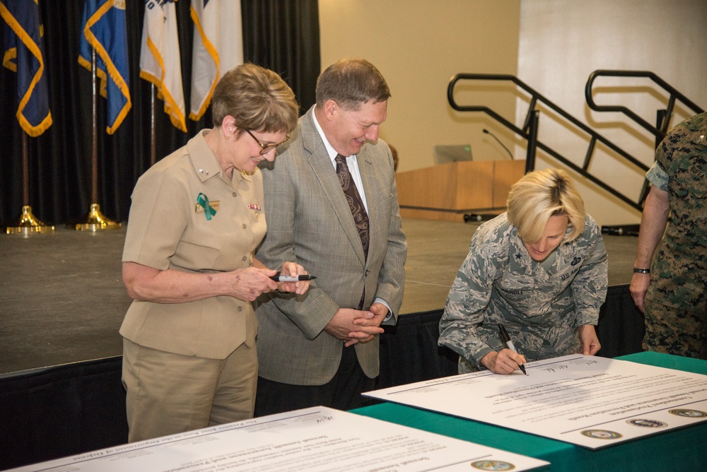 NMETLC Cmdr. joins Navy San Antonio SAPR Coordinator to Lead Annual Joint-Service SAAP Month Kickoff Event