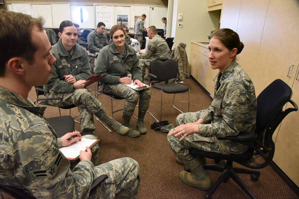 119th Wing members practice mentoring during April unit training assembly