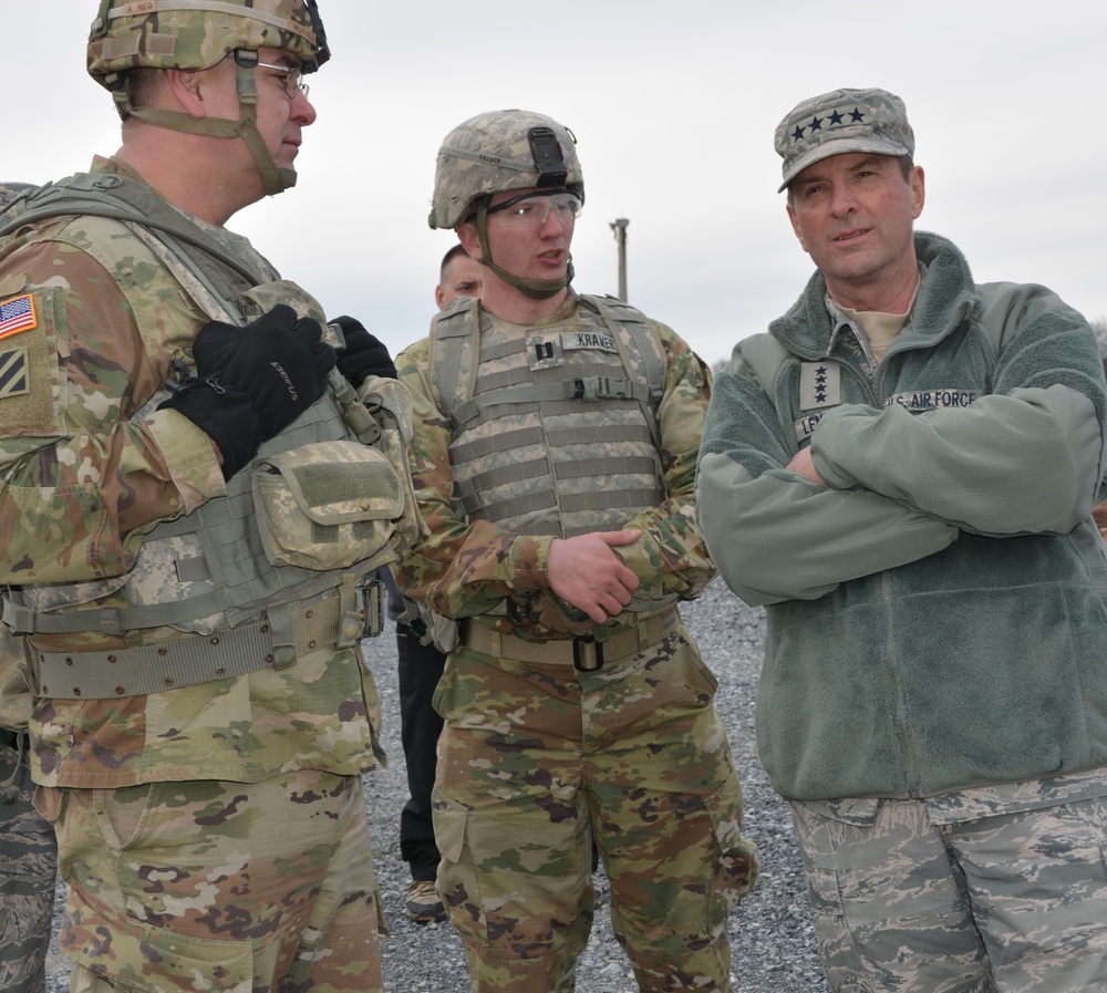 National Guard Bureau Chief Joseph Lengyel meets Pennsylvania’s Airmen and Soldiers serving our nation to keep America safe