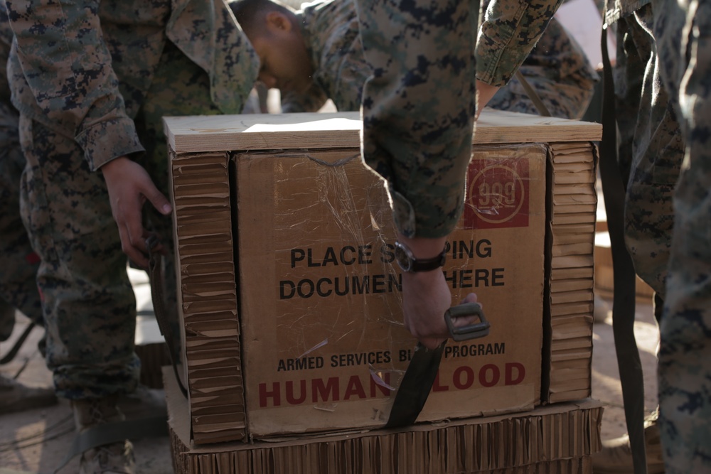 Air Blood Delivery with 1st Marine Logistics Group