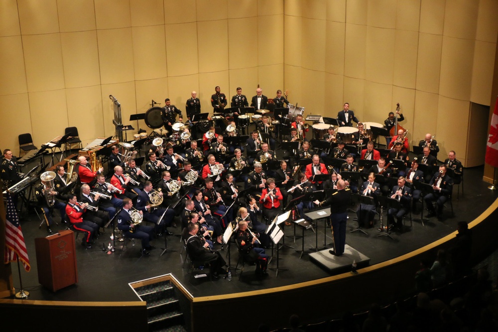 U.S. and Canada come together for the Internation Military Band Concert