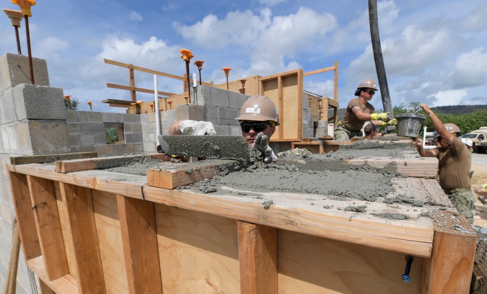 NMCB 11 Places Concrete at Polaris Point