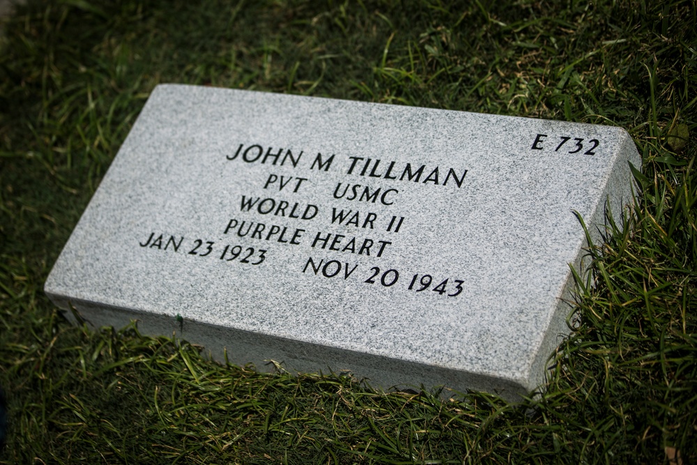 Pvt. John M. Tillman, Battle of Tarawa