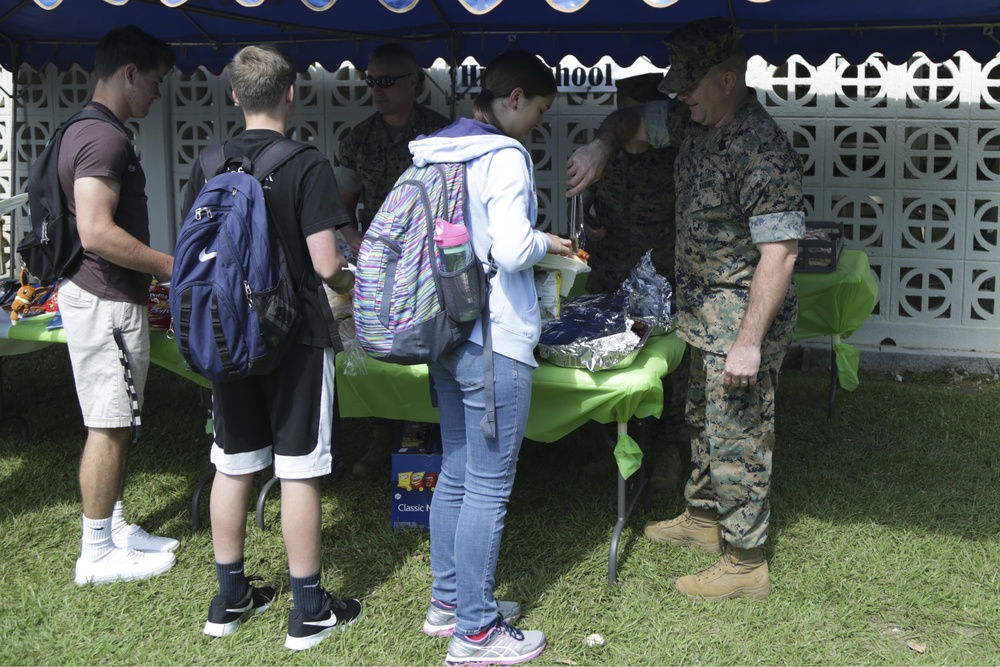 Kubasaki High School holds BBQ for Month of the Military Child