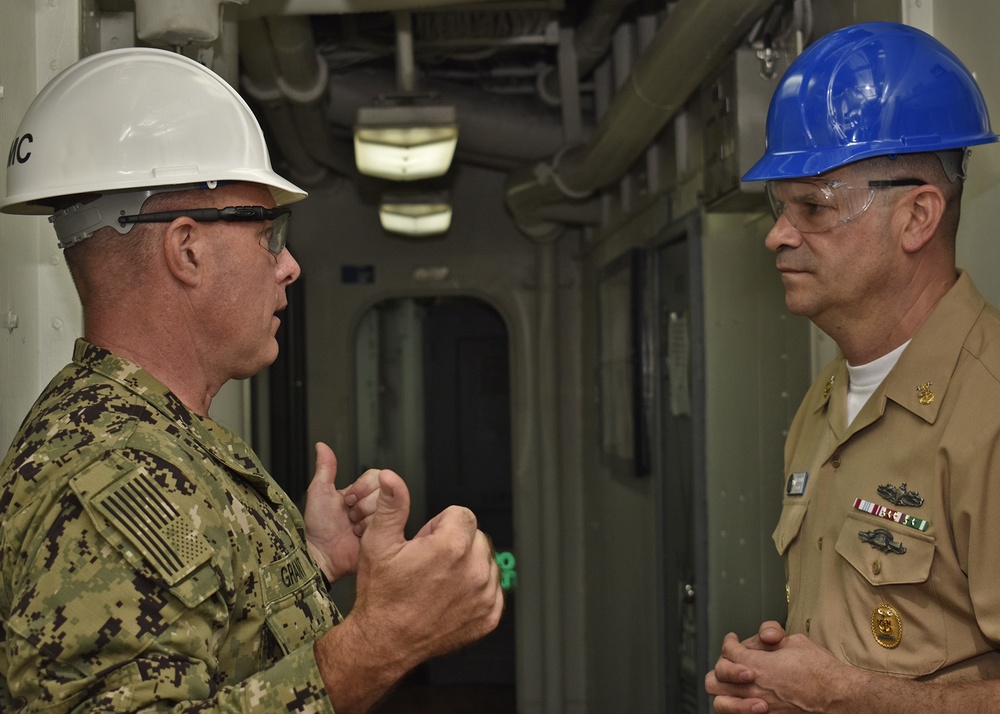 Dvids - Images - Force Master Chief James W. Osborne Visits Uss Blue 