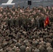 The 31st MEU holds formation aboard the USS Wasp