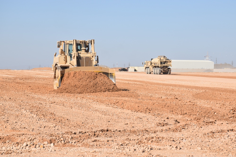 Army Reserve Soldiers work to improve living, work conditions for military members serving in the Middle East