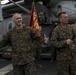 The 31st MEU holds formation aboard the USS Wasp