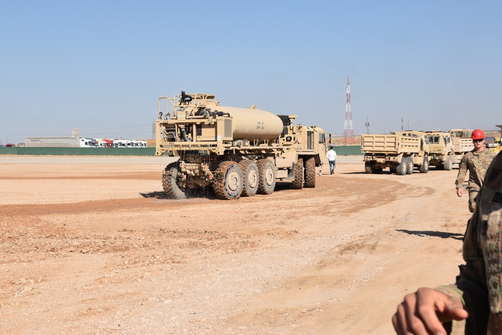 Army Reserve Soldiers work to improve living, work conditions for military members serving in the Middle East