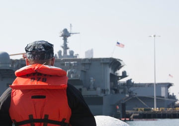 USS Harry S. Truman (CVN 75) and German frigate FGS Hessen (F 221) Depart Naval Station Norfolk