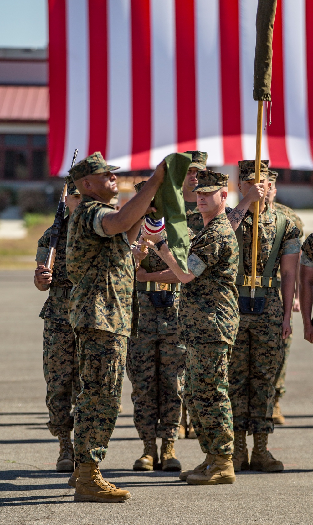 I Marine Expeditionary Force Marine Support Battalion stand up