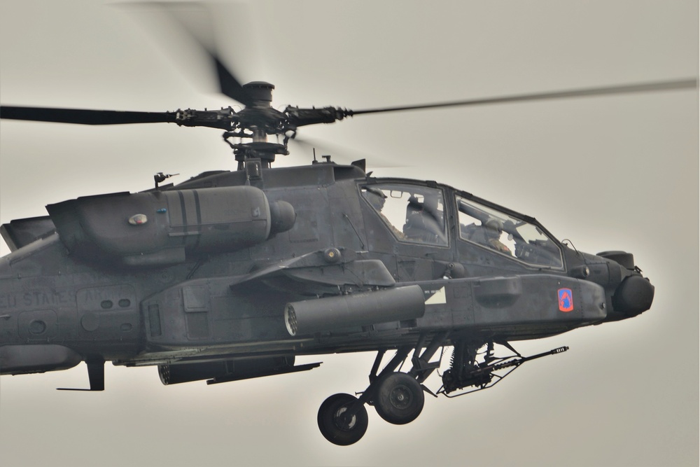 Apache Helicopter Traffic Pattern Training Flight