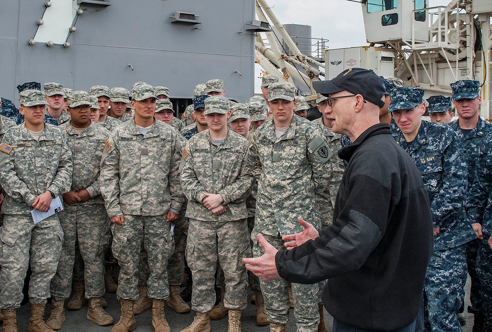 Cadets and Midshipmen Tour GHWB